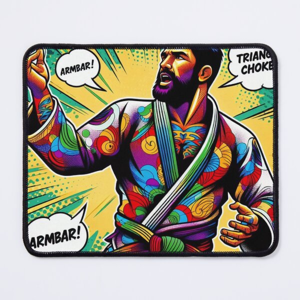 Item preview, Rainbow Warrior: BJJ’s Vibrant Vigilante designed and sold by Martial-Art-23.