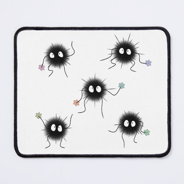Item preview, Soot sprites holding stars designed and sold by PrettyinPatchworks.