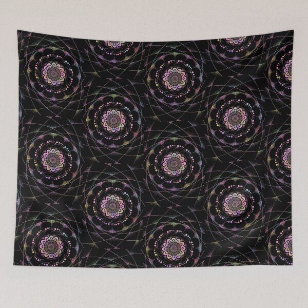 Item preview, Pastel Mandala on Black  designed and sold by EmpressEyrie.