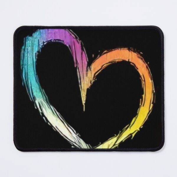 Item preview, artistic colorful heart drawing designed and sold by mikaws.