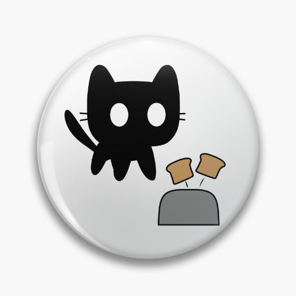 Item preview, Black cat scared by toaster designed and sold by Cre8iveCat.