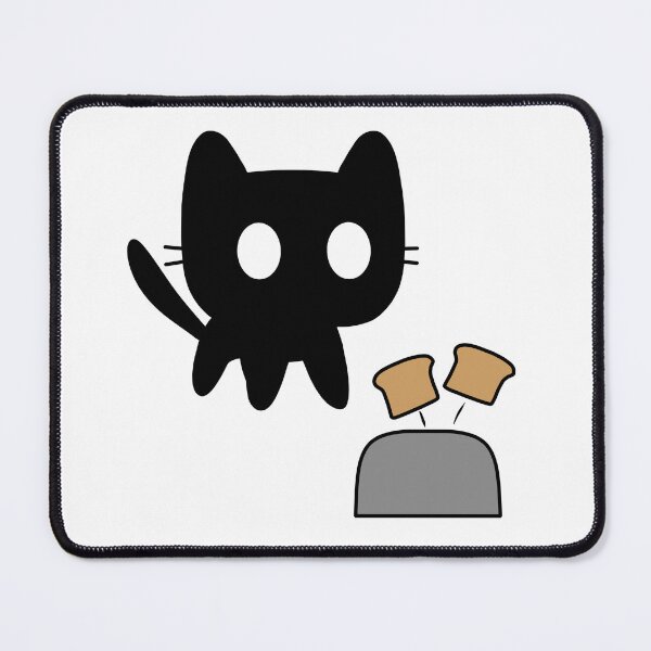 Item preview, Black cat scared by toaster designed and sold by Cre8iveCat.