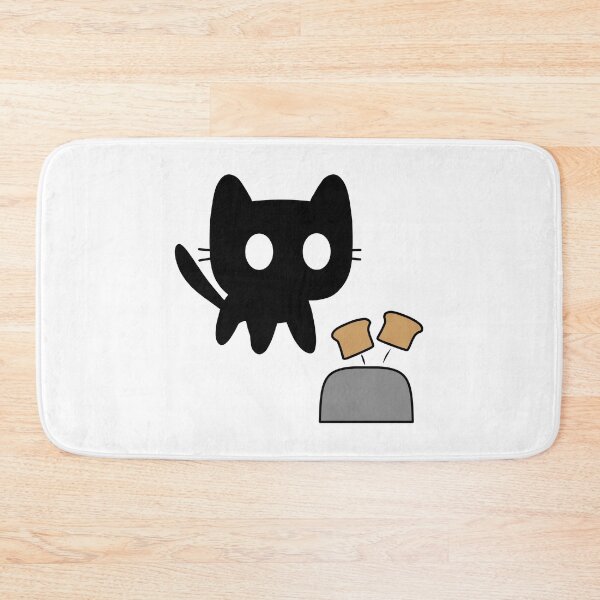 Item preview, Black cat scared by toaster designed and sold by Cre8iveCat.