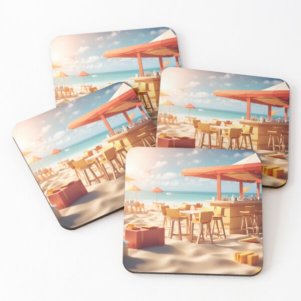 Item preview, Origami Art - Sunny Sips Beach Bar: Where Every Hour Feels Like Happy Hour designed and sold by ArtfulFolds.