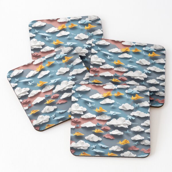 Item preview, Origami Art - Miniature Marvels: Small Planes Soaring Through Cloudscapes designed and sold by ArtfulFolds.