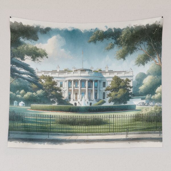 Item preview, Dawn at the White House designed and sold by Cerberus-Art.