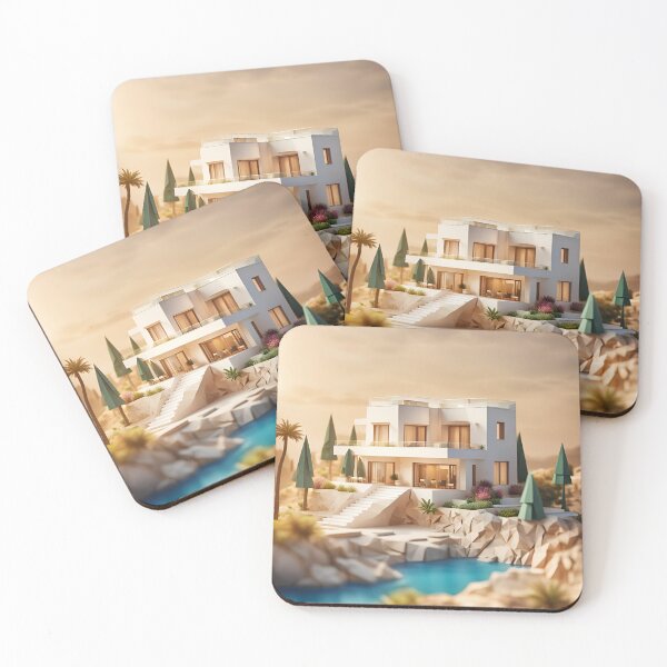 Item preview, Origami Art - Mediterranean Majesty: Seaside Villa Retreat designed and sold by ArtfulFolds.