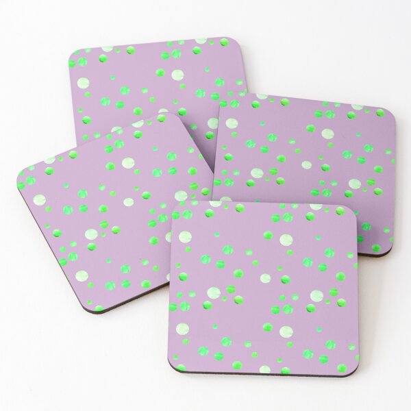 Item preview, grey violet green irregular polka dots | dusty violet green watercolor dot pattern designed and sold by lausn.