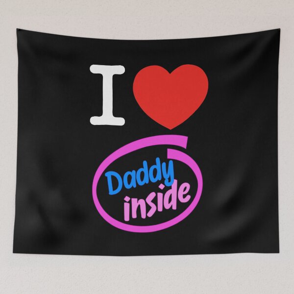 Item preview, I Heart Daddy Inside - black designed and sold by Nas-T-Shirt-Co.