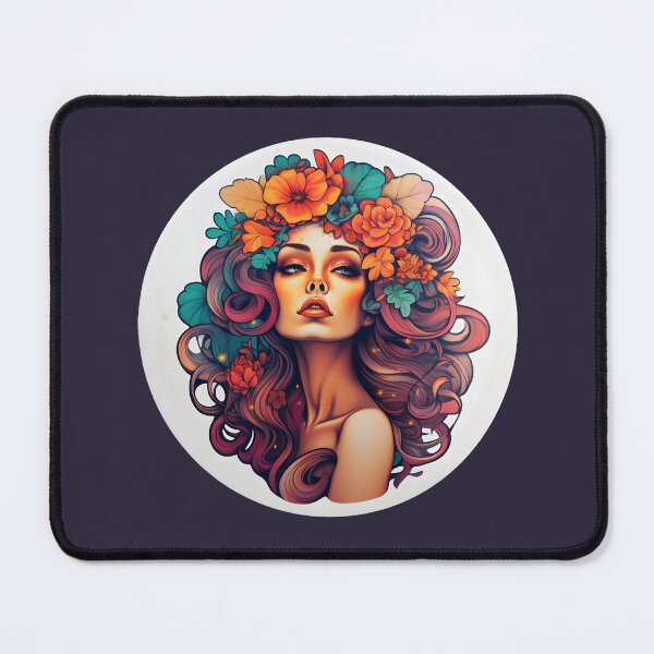 Item preview, Abstract Lady With Flowers designed and sold by CoolMantras.