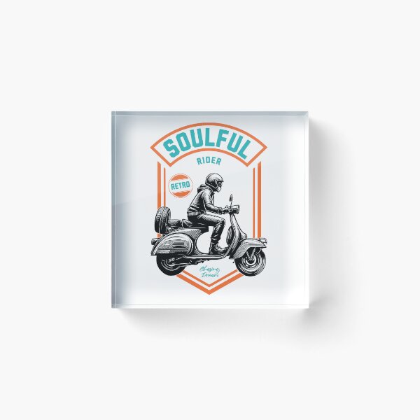 Item preview, Vintage Scooter Soulful Rider designed and sold by CyberWindow.