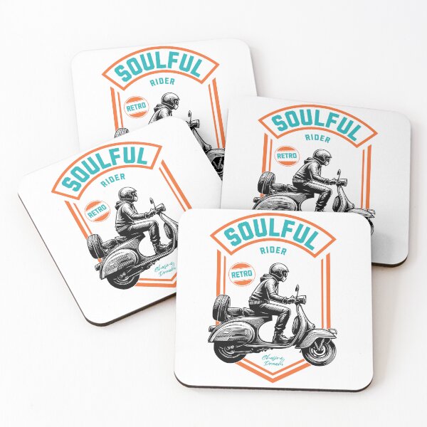 Item preview, Vintage Scooter Soulful Rider designed and sold by CyberYogi.