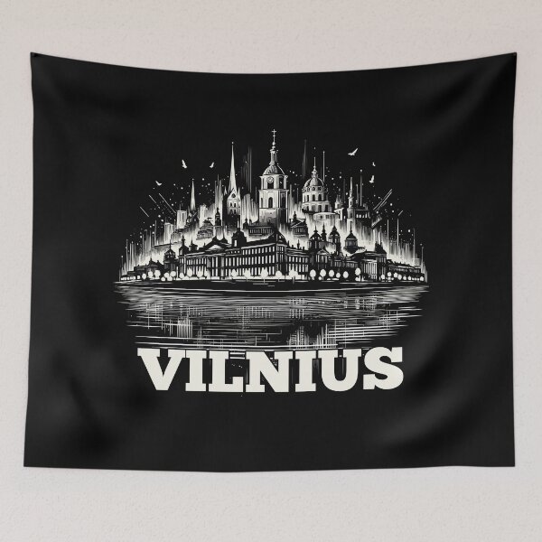 Item preview, Vilnius capital Lithuania Baltics gift designed and sold by Pineapple-Tree.