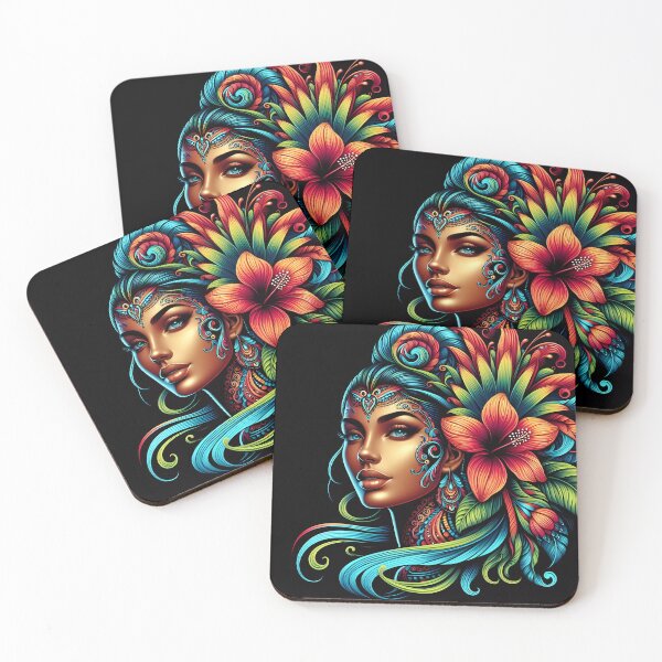 Item preview, Tropical Mirage: A Vision in Vibrant Hues designed and sold by Vitalka-uk.
