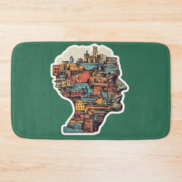 Item preview, Stop Overthinking Abstract Head designed and sold by CoolMantras.