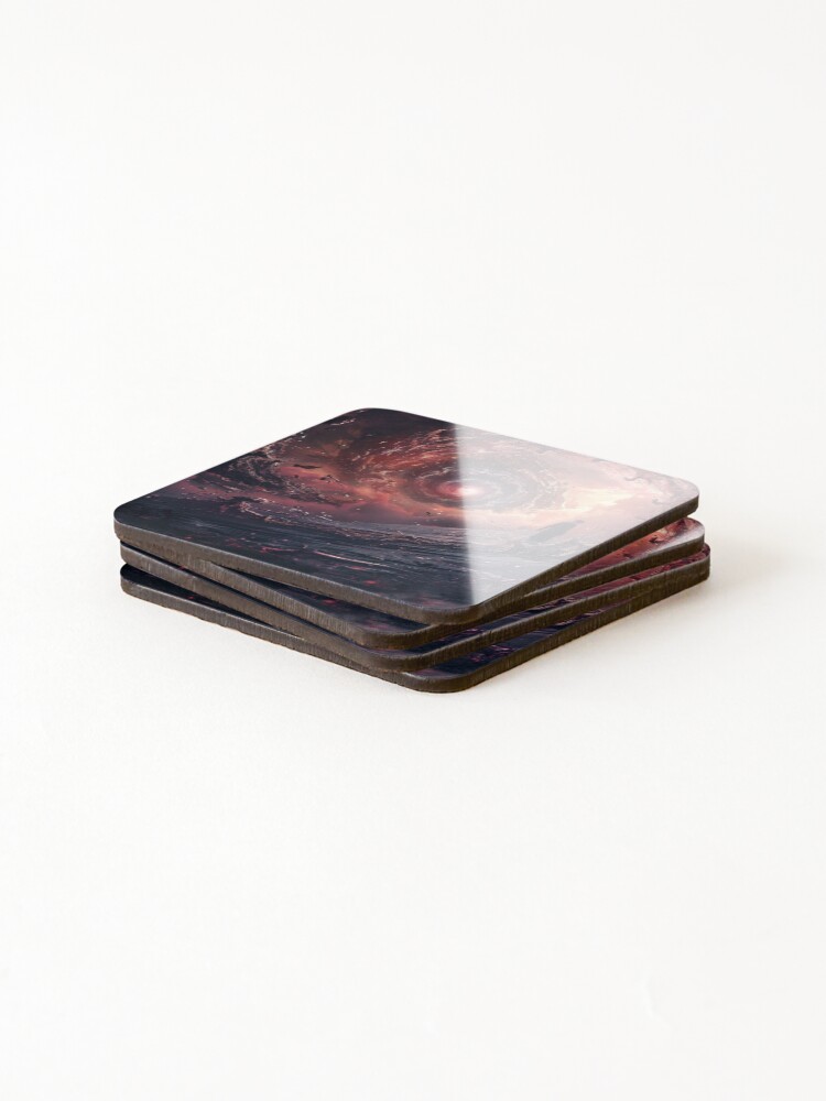 Thumbnail 4 of 5, Coasters (Set of 4), Backwash designed and sold by RicoInStudios.