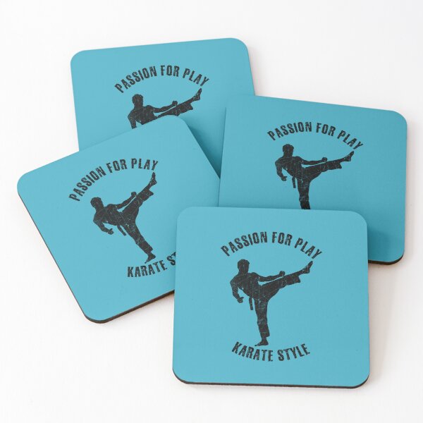 Item preview, Black silhouette of a man practicing karate designed and sold by HarridanCreates.