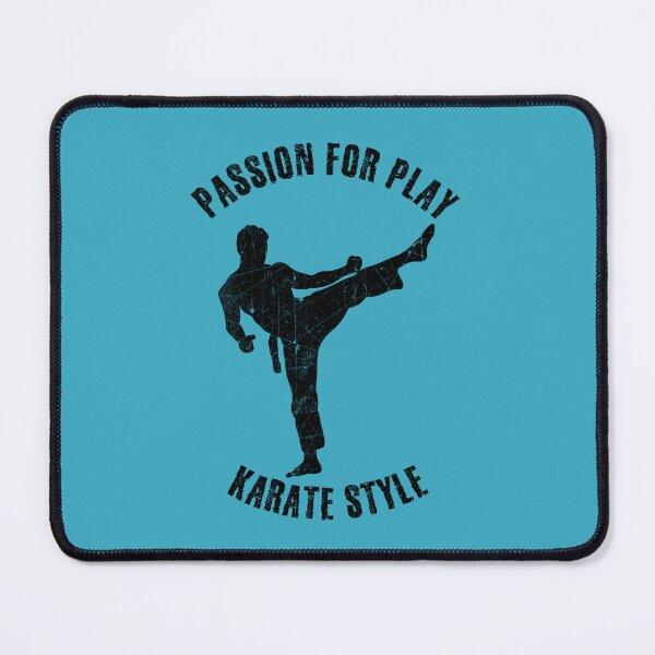 Item preview, Black silhouette of a man practicing karate designed and sold by HarridanCreates.