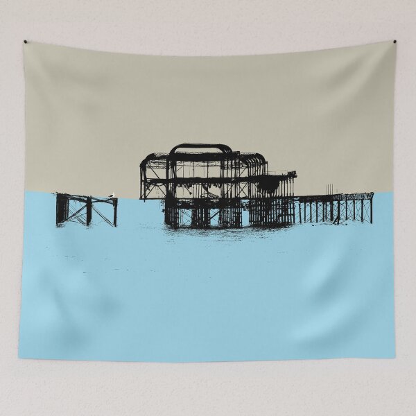 Item preview, Billy BRightOn on Brighton West Pier Pop Art  designed and sold by StudioFlea.