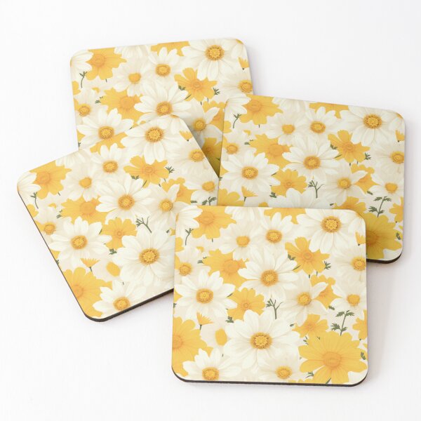 Item preview, Yellow Orange White Flower Pattern Spring Aesthetic Marguerite Blasingame Happy Season designed and sold by SMARTKIT  DESIGNAGENCY.