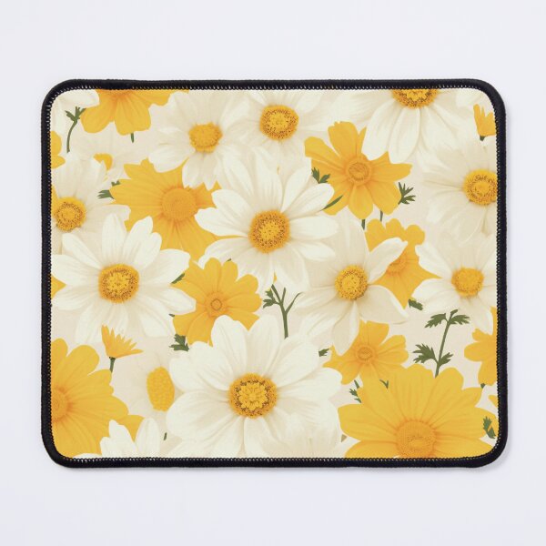 Item preview, Yellow Orange White Flower Pattern Spring Aesthetic Marguerite Blasingame Happy Season designed and sold by SMARTKIT DESIGNAGENCY.