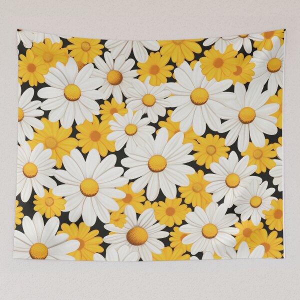 Item preview, Yellow Orange White Flower Pattern Spring Aesthetic Marguerite Blasingame Happy Season designed and sold by SMARTKIT  DESIGNAGENCY.