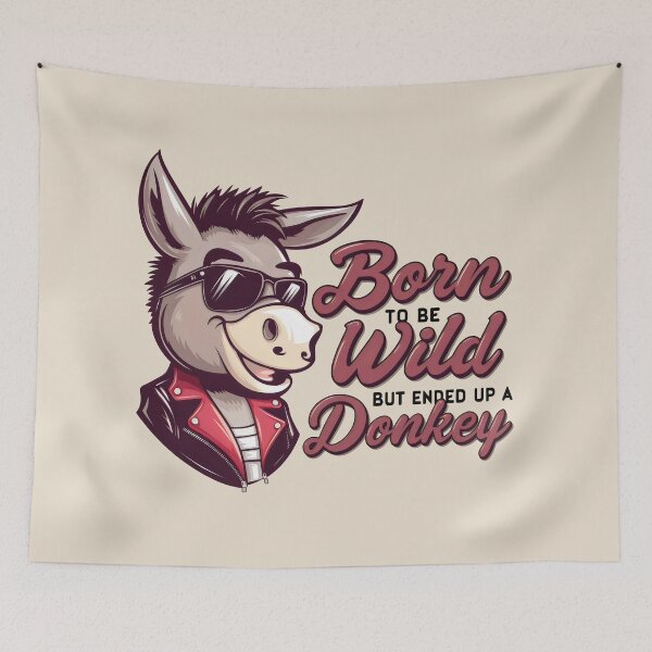Item preview, Born to be wild, but ended up a donkey designed and sold by Firas Aljazzar.