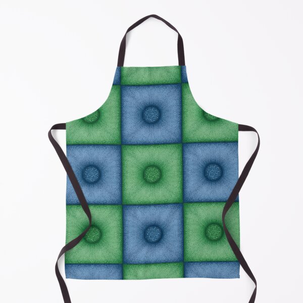 Item preview, Chess pattern from "Pouf" tiles the color of wedgwood and madang designed and sold by Cherevan.
