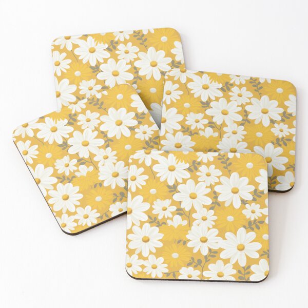 Item preview, Yellow Orange White Flower Pattern Spring Aesthetic Marguerite Blasingame Happy Season designed and sold by SMARTKIT  DESIGNAGENCY.