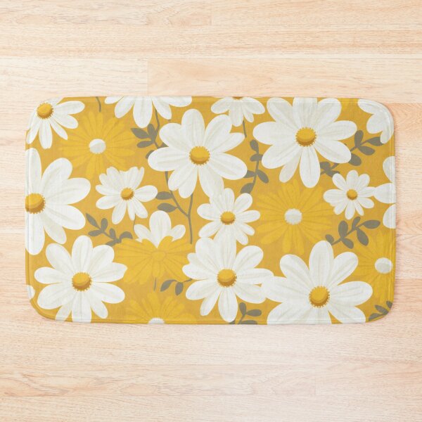 Item preview, Yellow Orange White Flower Pattern Spring Aesthetic Marguerite Blasingame Happy Season designed and sold by SMARTKIT  DESIGNAGENCY.