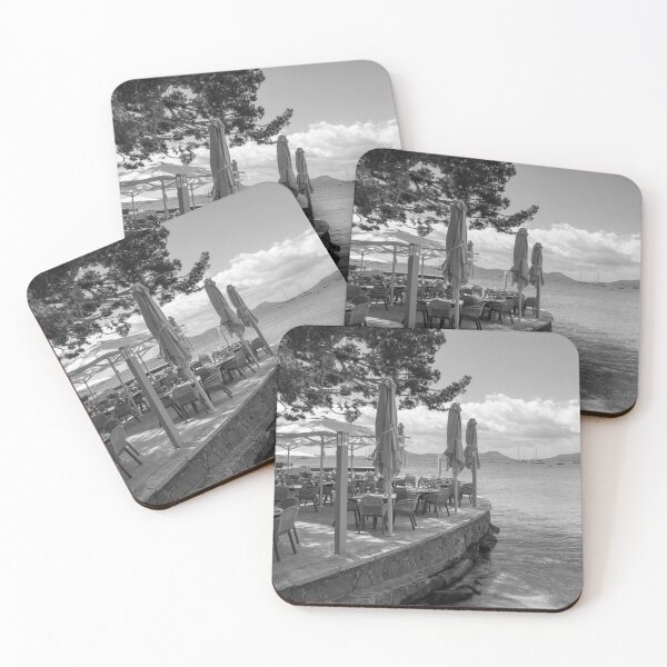 Item preview, Puerto Pollensa Mallorca Illa d'Or Black And White designed and sold by GG WALL ART.
