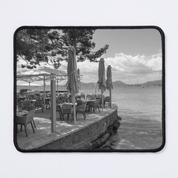 Item preview, Puerto Pollensa Mallorca Illa d'Or Black And White designed and sold by GG WALL ART.