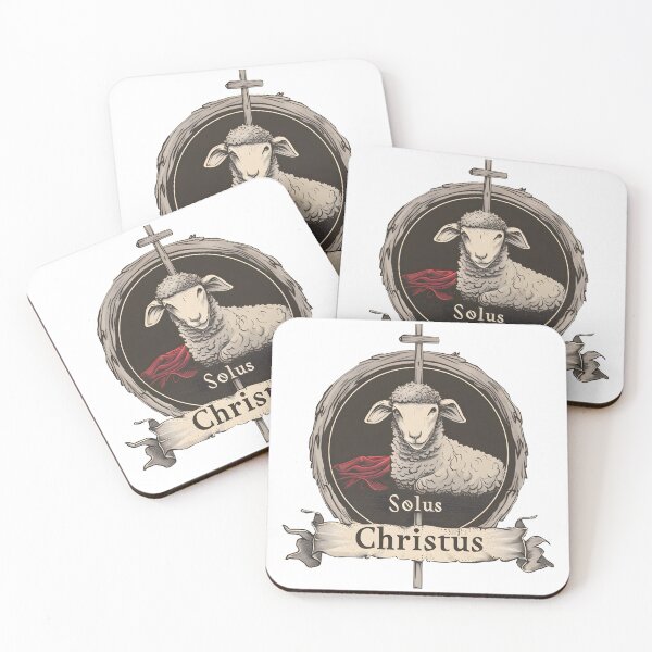 Item preview, Solus Christus Lamb Tee - Christian Symbolic Design designed and sold by Crow8ster.