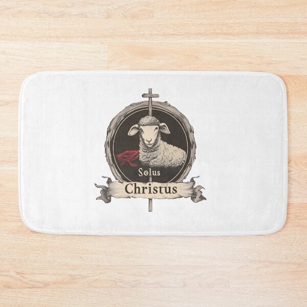 Artikelvorschau, Solus Christus Lamm-T-Shirt – christliches symbolisches Design entworfen und verkauft von Crow8ster.