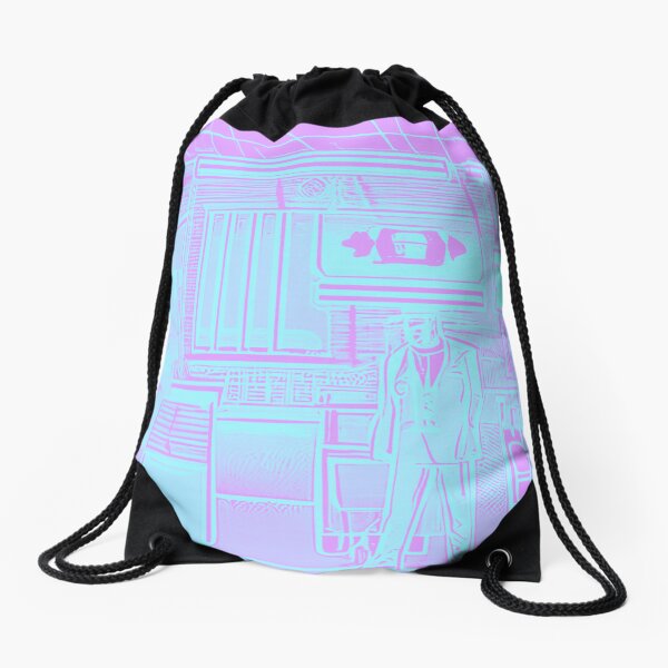 Artikel-Vorschau von „Neon Noir: Abstrakter Banküberfall in Blau und Pink“, designt und verkauft von GrizzlyCompany.