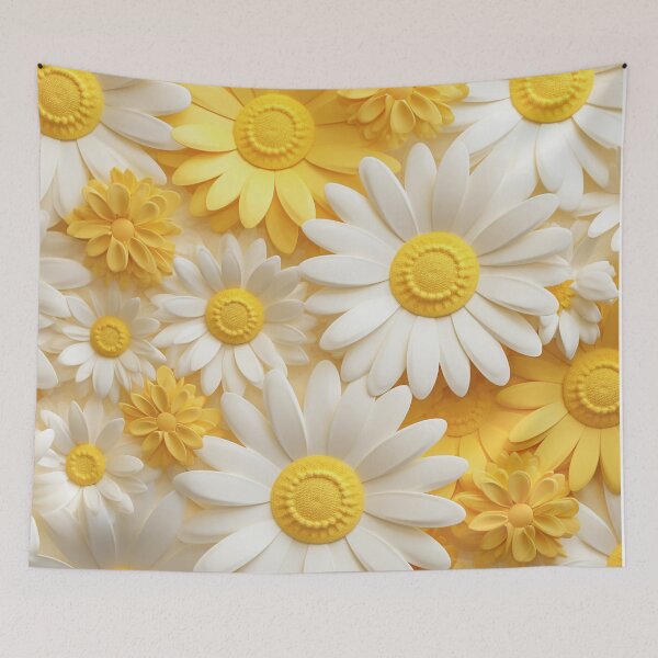 Item preview, Yellow Orange White Flower Pattern Spring Aesthetic Marguerite Blasingame Happy Season designed and sold by SMARTKIT  DESIGNAGENCY.