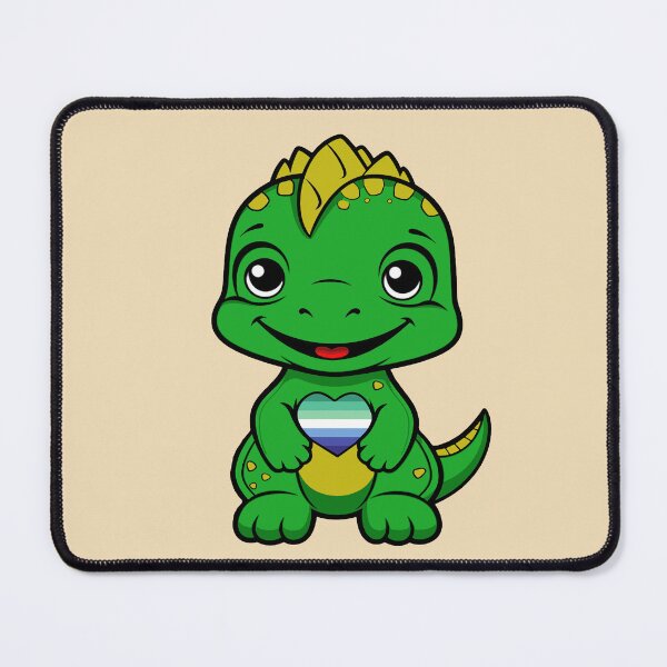 Item preview, Cute Gay MLM Pride Flag Dinosaur, Subtle Kawaii MLM Dino Design designed and sold by Travelslightly.