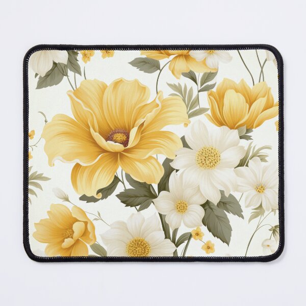 Item preview, Yellow White Flower Pattern Spring Aesthetic Marguerite Blasingame Happy Season designed and sold by SMARTKIT DESIGNAGENCY.