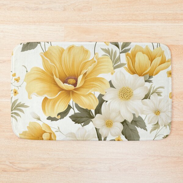 Item preview, Yellow White Flower Pattern Spring Aesthetic Marguerite Blasingame Happy Season designed and sold by SMARTKIT  DESIGNAGENCY.