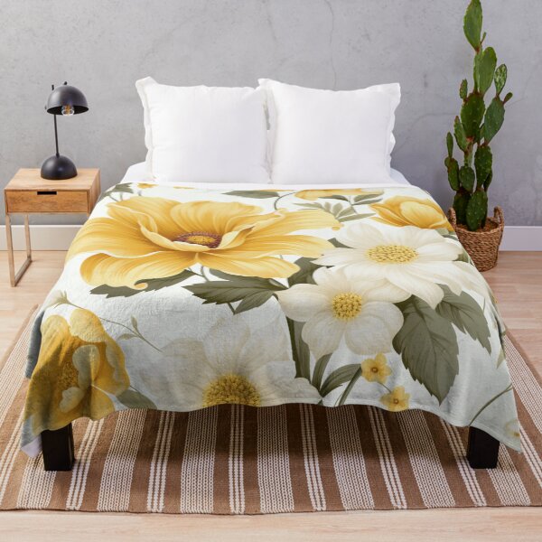 Item preview, Yellow White Flower Pattern Spring Aesthetic Marguerite Blasingame Happy Season designed and sold by SMARTKIT DESIGNAGENCY.