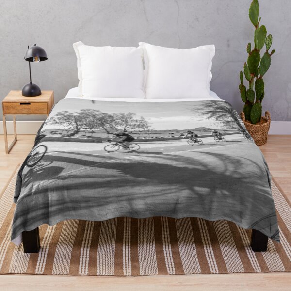 Item preview, Puerto Pollensa Mallorca Cyclists Black And White designed and sold by GG WALL ART.