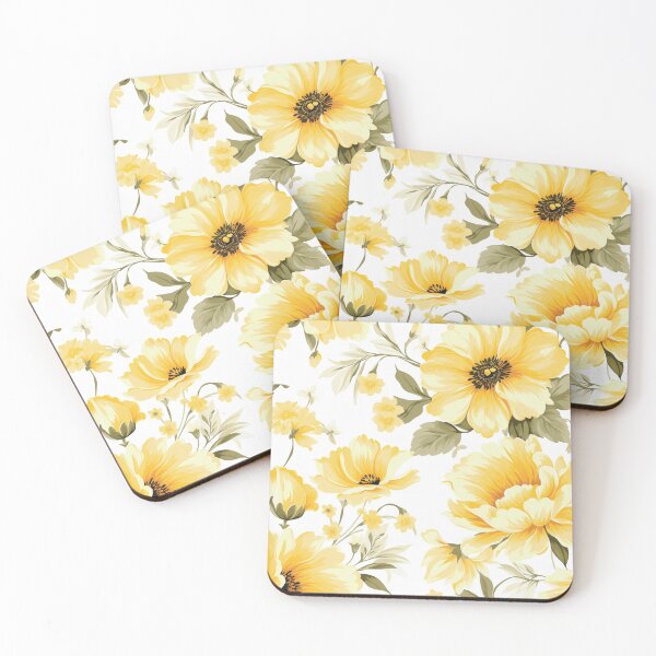 Item preview, Yellow White Flower Pattern Spring Aesthetic Marguerite Blasingame Happy Season designed and sold by SMARTKIT  DESIGNAGENCY.