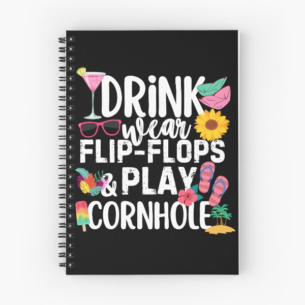 Item preview, Drink Wear Flip Flops And Play Cornhole Bean Bag Toss Game designed and sold by SunfullyYours.