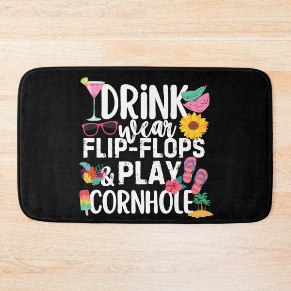 Item preview, Drink Wear Flip Flops And Play Cornhole Bean Bag Toss Game designed and sold by SunfullyYours.