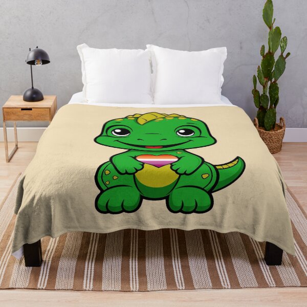 Item preview, Cute Lesbian Pride Flag Dinosaur, Subtle Kawaii Lesbian Dino Design designed and sold by Travelslightly.