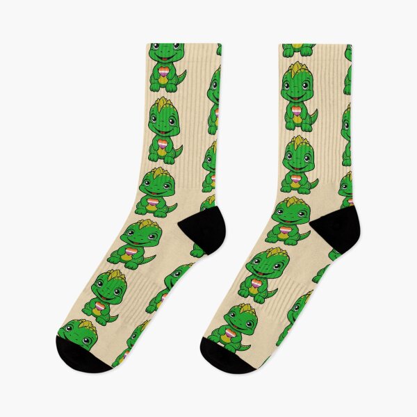 Item preview, Cute Lesbian Pride Flag Dinosaur, Subtle Kawaii Lesbian Dino Design designed and sold by Travelslightly.