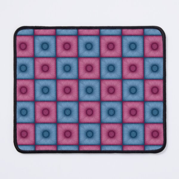 Item preview, Chess pattern from "Pouf" tiles the color of wedgwood and cherry designed and sold by Cherevan.