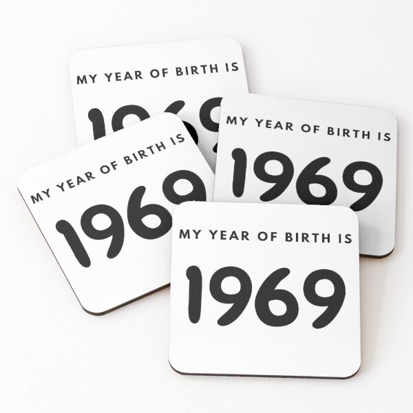 Item preview, My Year of Birth is 1969 designed and sold by LittleWorldShop.