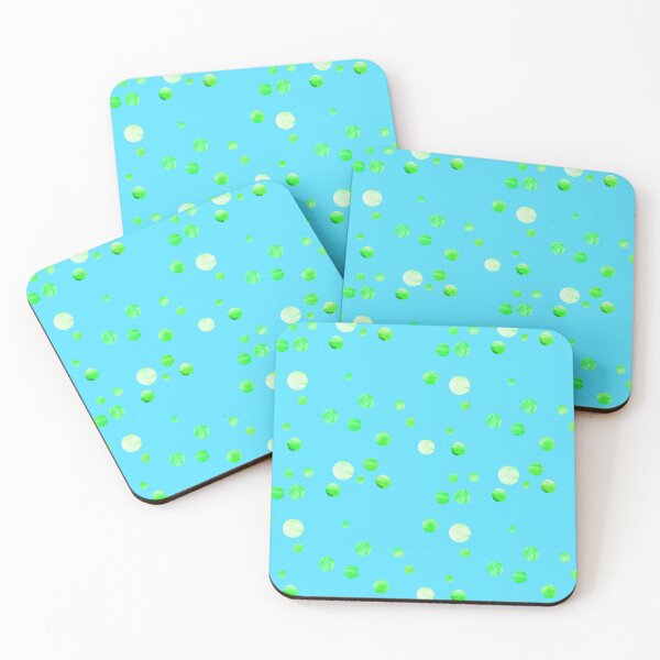 Item preview, Bright light blue green painting dots | blue green watercolor circles designed and sold by lausn.