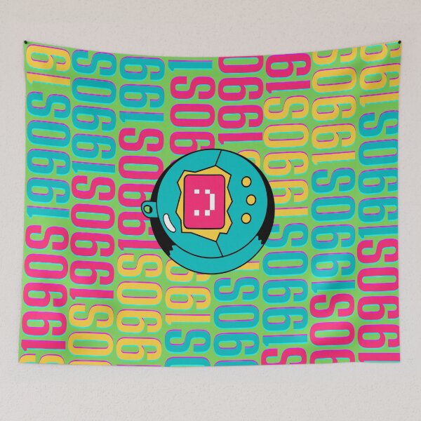 Item preview, 1990s retro design 27 - Green Background designed and sold by PunjabanJatti.
